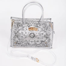 Load image into Gallery viewer, Bandana Print Transparent Bag: Clear

