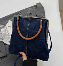 Load image into Gallery viewer, Denim Crossbody Tote Bag
