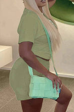 Load image into Gallery viewer, EH Graphic t shirt and shorts set: GREEN
