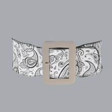 Load image into Gallery viewer, Bandana Elastic Belt: White
