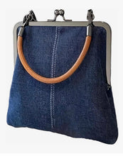 Load image into Gallery viewer, Denim Crossbody Tote Bag
