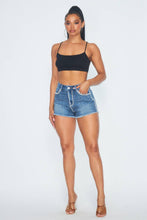Load image into Gallery viewer, Celebrity Sparkly Rhinestone Denim Jean Shorts - Bodi Language for Women
