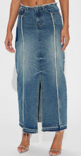 Load image into Gallery viewer, Denim Maxi Skirt - Bodi Language for Women
