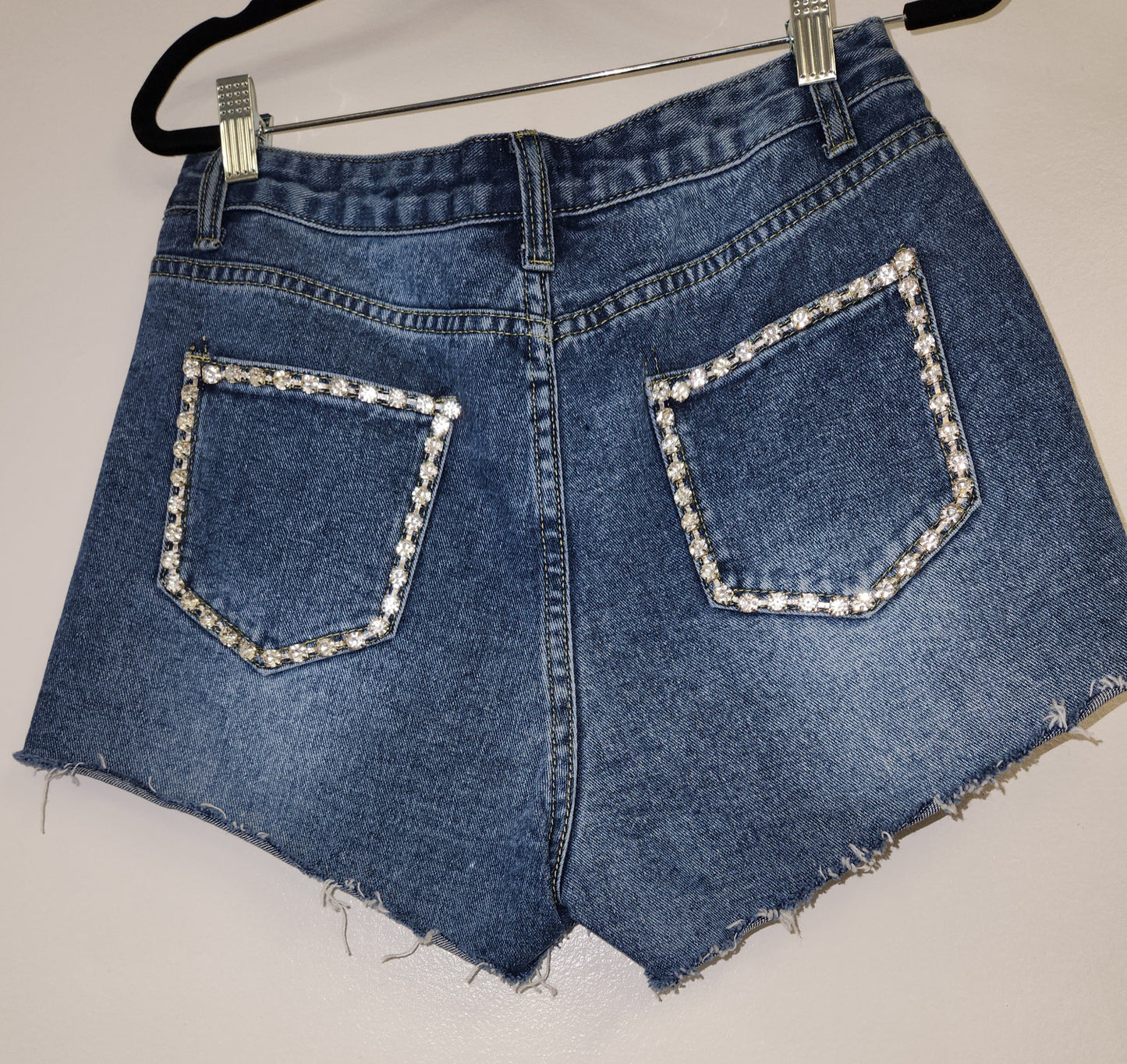 Diamond Studded Shorts - Bodi Language for Women