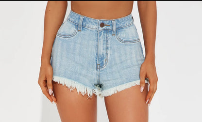 Denim Shorts w Zip