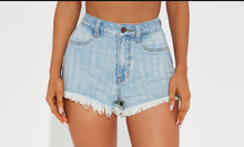 Load image into Gallery viewer, Denim Shorts w Zip
