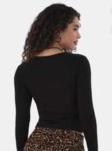 Load image into Gallery viewer, LS Crew Neck Tee-Black
