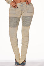 Load image into Gallery viewer, Tinted Zippered Moto Skinny Jean-Medium Stretch Bodi Language for Women

