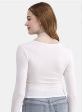 Load image into Gallery viewer, LS Crew Neck Tee-White
