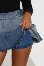 Load image into Gallery viewer, Dark Wash Denim Skort

