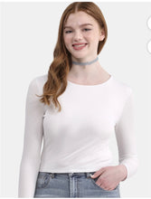 Load image into Gallery viewer, LS Crew Neck Tee-White
