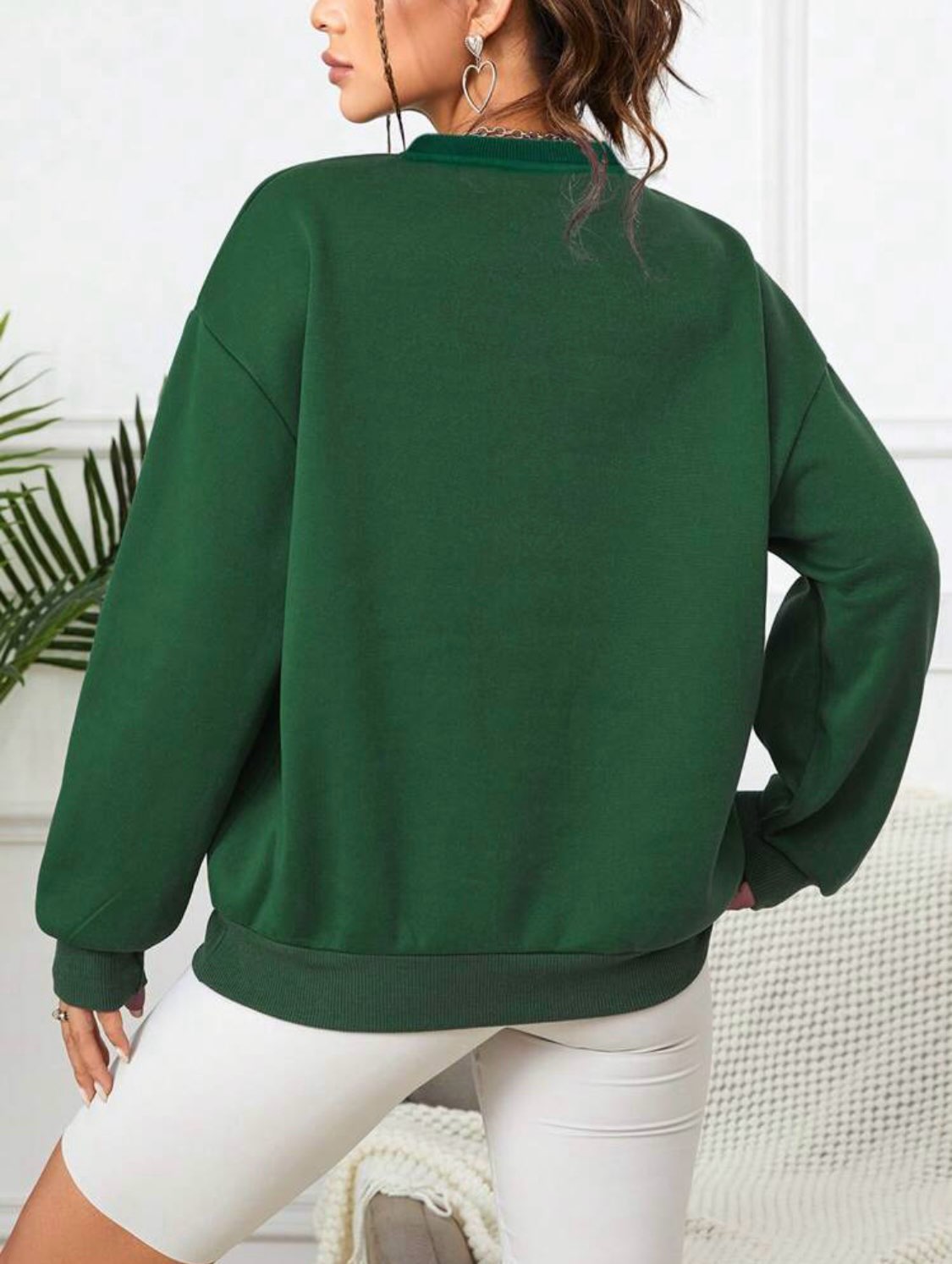 Green Sweatshirt - Bodi Language for Women