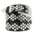Leather Rhinestone Studded Belt - Bodi Language for Women
