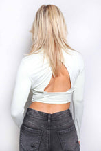 Load image into Gallery viewer, Long Sleeves Mock Neck Solid Crop Top - Bodi Language for Women
