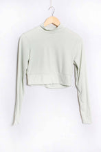 Load image into Gallery viewer, Long Sleeves Mock Neck Solid Crop Top - Bodi Language for Women
