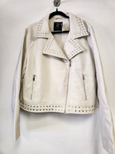 Load image into Gallery viewer, Moto Studded Jacket In White - Bodi Language for Women
