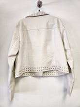 Load image into Gallery viewer, Moto Studded Jacket In White - Bodi Language for Women
