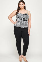 Load image into Gallery viewer, Newspaper Printed Bustier Top - Bodi Language for Women
