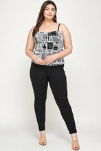 Load image into Gallery viewer, Newspaper Printed Bustier Top - Bodi Language for Women
