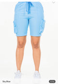 Nylon Cargo Pocket Shorts - Bodi Language for Women