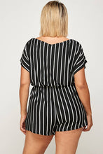 Load image into Gallery viewer, Plus Size Striped Romper - Bodi Language for Women
