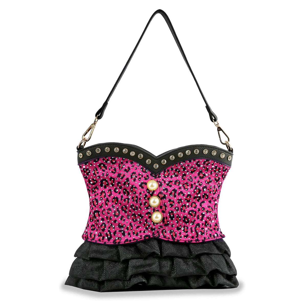 Vest Design Hobo Handbag: Leopard