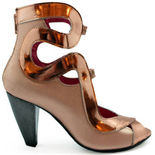 Load image into Gallery viewer, Chanii B - Serpent - Rose Gold- heeled sandal: 38 Chanii B
