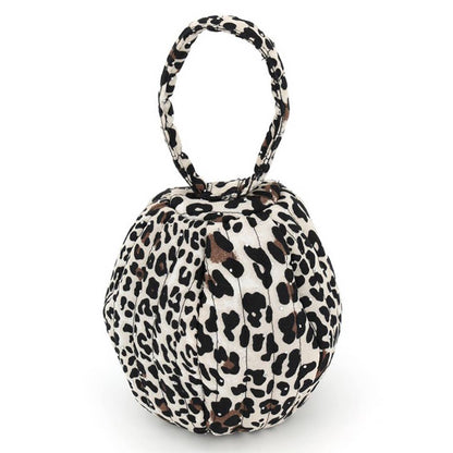 - Rhinestone Studded Quilted Puffer Round Ball Bag With Top-BR