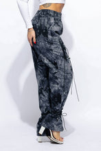 Load image into Gallery viewer, Plus Size Parachute lace up jogger pants: BLACK Bodi Language for Women
