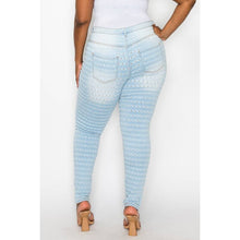 Load image into Gallery viewer, Plus Size: Highwaisted Skinny Jeans: WASHED DENIM Bodi Language for Women
