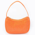 3AM BY H&D ACCESSORIES - Hotfix Rhinestone Shoulder Bag: Orange