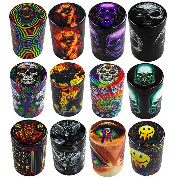 Smokezilla Full Print Metal Storage Jar Assortment
