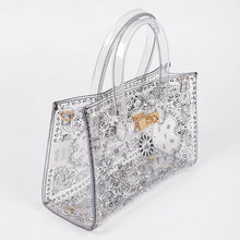 Load image into Gallery viewer, Bandana Print Transparent Bag: Clear
