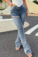 Load image into Gallery viewer, Maxi stacked denim jeans: BLUE Bodi Language for Women
