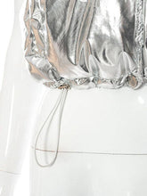 Load image into Gallery viewer, Drawstring Vest -SILVER Bodi Language for Women
