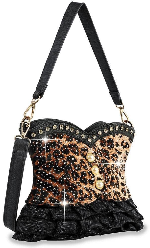 Vest Design Hobo Handbag: Leopard