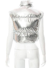 Load image into Gallery viewer, Drawstring Vest -SILVER Bodi Language for Women
