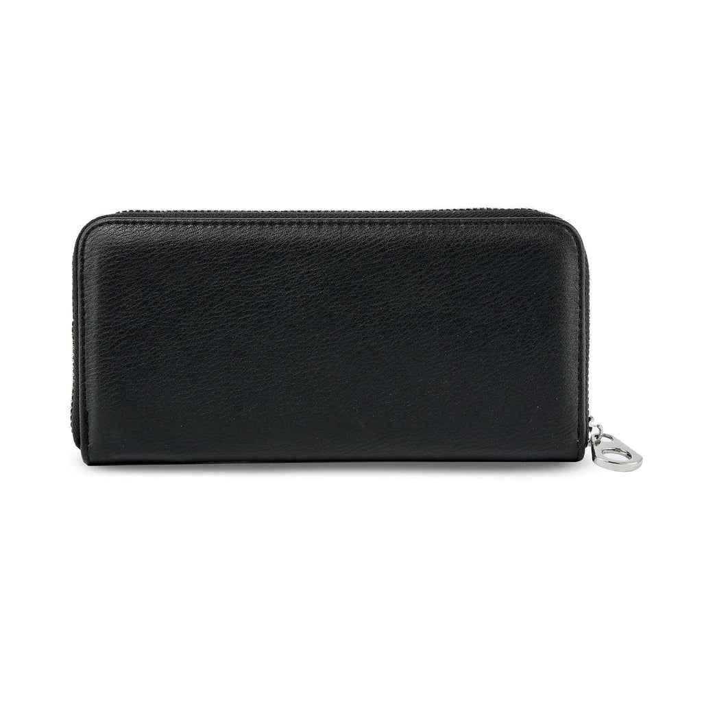Handbag Express - Rhinestone Wavy Bling Accordion Wallet: Blue Handbag Express
