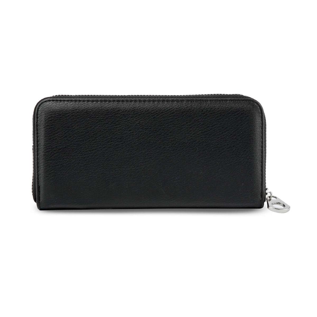 Handbag Express - Rhinestone Wavy Bling Accordion Wallet: Blue Handbag Express