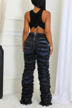Load image into Gallery viewer, Blue And Black Double Layer Jeans Bodi Language for Women

