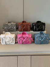 Load image into Gallery viewer, Asymmetric Chain Zipper Crossbody Bag-PINK Bodi Language for Women
