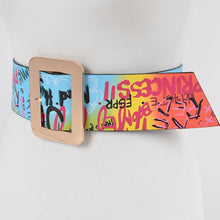 Load image into Gallery viewer, Graffiti Waist Belt: Multicolor
