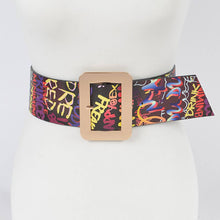 Load image into Gallery viewer, Graffiti Waist Belt: Black
