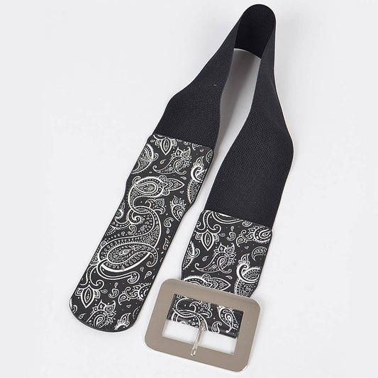Bandana Elastic Belt: Black