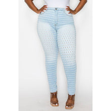 Load image into Gallery viewer, Plus Size: Highwaisted Skinny Jeans: WASHED DENIM Bodi Language for Women
