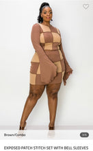 Load image into Gallery viewer, Exposed Patch Stitch Set With Bellb Sleeves - Bodi Language for Women
