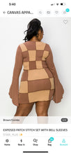 Load image into Gallery viewer, Exposed Patch Stitch Set With Bellb Sleeves - Bodi Language for Women
