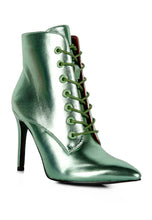Load image into Gallery viewer, Metallic Stiletto Ankle Boot - Bodi Language for Women
