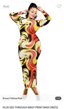 Load image into Gallery viewer, Plus Swirl Midi Dress - Bodi Language for Women
