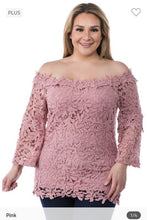Load image into Gallery viewer, Plus lace detail top - Bodi Language for Women
